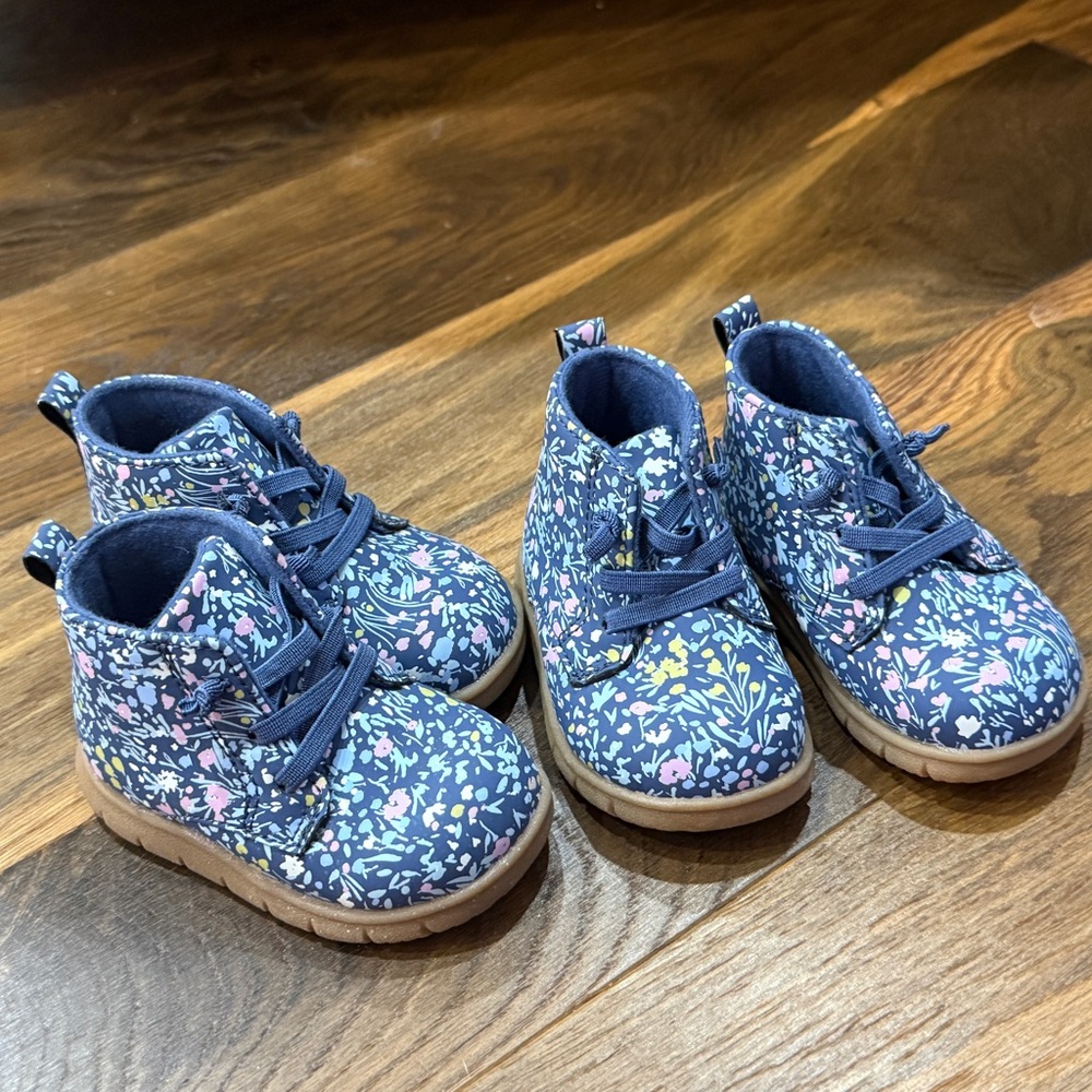 Carter's Blue Floral Kids Boots